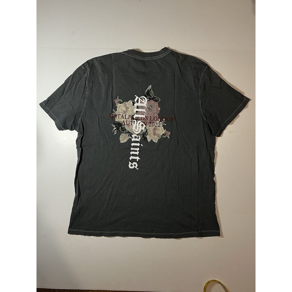 All Saints Oshiba Faded Cross Flower T Shirt Size Small